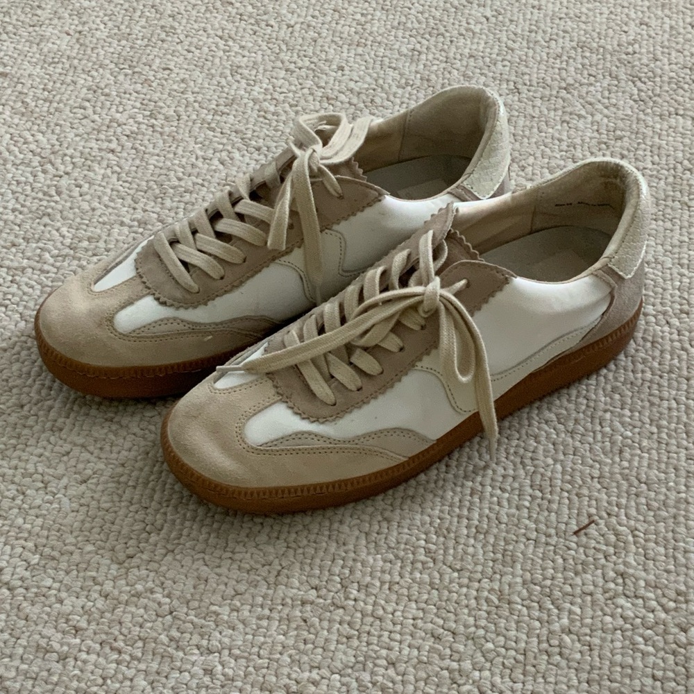 Dolce Vita Cream and White Sneakers